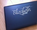 Computer Customized Name Vinyl Wall Decals Mac Book Name Sticker